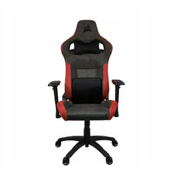 Fotel gamingowy Corsair T3 Rush Tkanina Szaro-czerwony