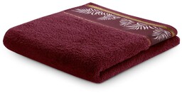AmeliaHome Ręcznik kąpielowy Pavos bordo, 70 x 140