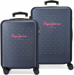 Pepe Jeans Molly Walizka, Metaliczny, 55/68 cm