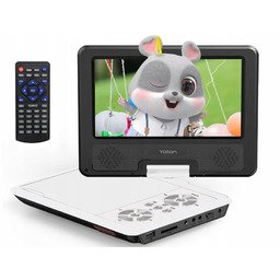 Przenośny odtwarzacz DVD 9,5" dla dzieci w samochodzie,