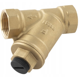 Filtr skośny siatkowy z magnesem, nakrętno-nakrętny, DN32, G1