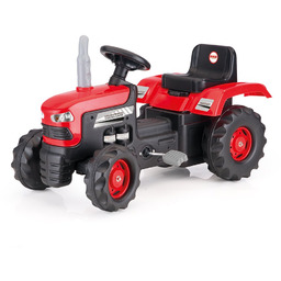 Dolu, traktor na pedały, czerwony
