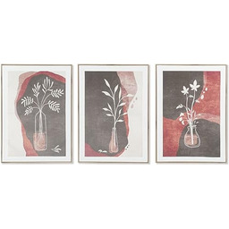 Obraz marki DKD Home Decor Wazon (3-częściowy obraz)
