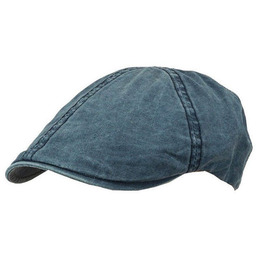 Granatowy Letni Męski Kaszkiet, Przewiewny, Wakacyjny -Pako Jeans-