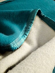 Złoty polar Volta Koc, Paw Blue, 240cm x