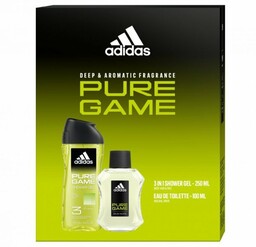 ADIDAS Zestaw prezentowy Pure Game (Woda toaletowa 100ml+Żel