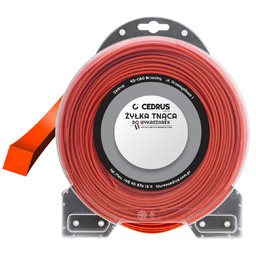 Żyłka tnąca 2.7/57m kwadrat pomarańcz DI1309-B