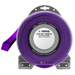 Żyłka tnąca 3.0/44m kwadrat fiolet DI1310-B