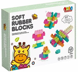 SOFT blocks - miękkie klocki konstrukcyjne 62 elementy