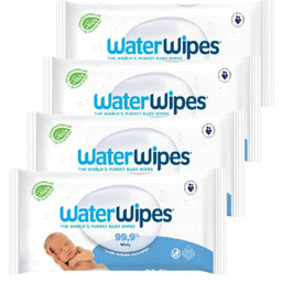Zestaw 4x WaterWipes chusteczki nawilżane, 60 sztuk