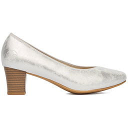 Czółenka Rieker 44650-90 Srebrny