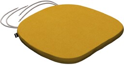 Poduszka na krzesło Bartek, musztardowy szenil, 40 x