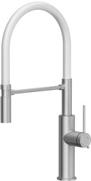 QUADRON Bateria kuchenna GEMMA Q LINE stal szczotkowana/biały
