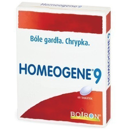 Boiron Homeogene 9 Ból gardła, chrypka, 60 tabletek