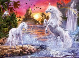 Ravensburger 12000471 - Jednorożce nad rzeką - puzzle