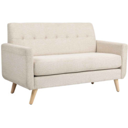 Sofa dwuosobowa, beżowa, 134 82 71 cm
