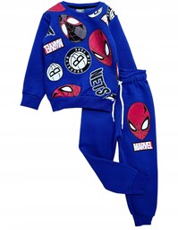 Dres chłopięcy 110 Marvel Spiderman bluza+spodnie komplet dresy