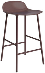 Normann Copenhagen - Kształt Stołek barowy H65 Steel/Brown