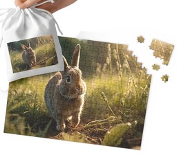 Puzzle Tradycyjne - Słodki Króliczek Królik Wzory Prezent