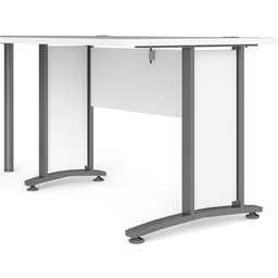 Biurko narożne białe mat 230 cm Prima