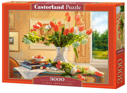 Castorland, puzzle, Kwiatowe impresje, 3000 el.