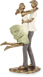 Figurka para zakochanych z kolekcji family złota 32,5x18x10