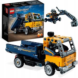 Klocki Zestaw Lego Technic 42147 Wywrotka Koparka 2w1