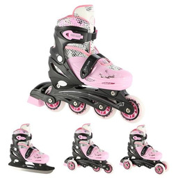 Nh18331 Różowy 4W1 Rozm. S (31-34) Łyżworolki