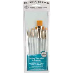 Royal & Langnickel RSET-9157 Gold Taklon 7-częściowy zestaw