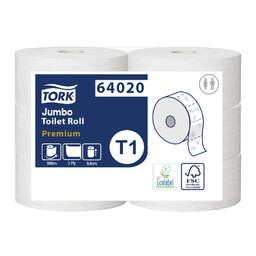 Papier toaletowy w roli Jumbo Tork 6 rolek