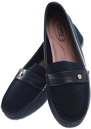 Granatowe ażurowe półbuty damskie lordsy