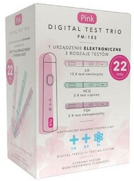 PINK Digital Test Trio Cyfrowy system monitorowania płodności