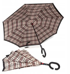 Parasol odwrotny Blue Rain kratka na desz