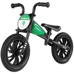QPLAY Rowerek biegowy Feduro Zielono-czarny