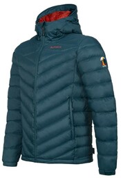 Kurtka męska z puchem gęsim Alpinus Monviso morski