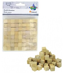 Kostki drewniane 12x12mm 72 szt Titanum 462582