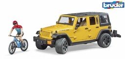 Bruder 2543 jeep Wrangler Rubicon Unlimited z rowerem