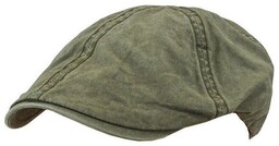 Oliwkowy Letni Męski Kaszkiet, Przewiewny, Wakacyjny -Pako Jeans