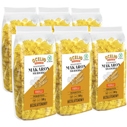 Ocelio Bezglutenowy Makaron Świderki Fusilli 500g (Zestaw 6