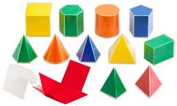 Składane bryły geometryczne 2D/3D