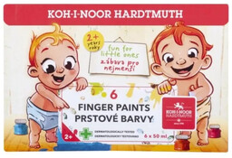 Farby do malowania palcami 6x50ml - Koh-I-Noor