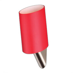 Nowoczesny kinkiet KAKADU W0071 Maxlight metal szczotkowany czerwony