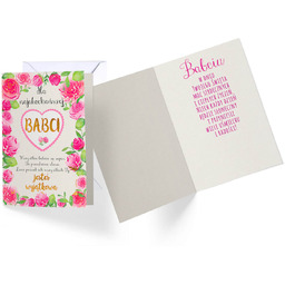 Kartka z kopertą na Dzień Babci - 1