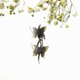 Broszka srebrna - Butterfly gray