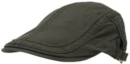 Ciemny Zielony Letni Kaszkiet, Przewiewny, Wakacyjny -Pako Jeans-