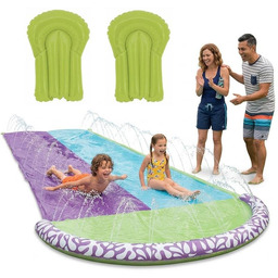 Zjeżdzalnia Wodna dla Dzieci Ślizg Wodny Ślizgawka Podwójna