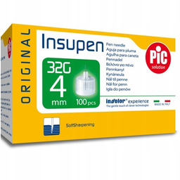 PIC Insupen 32G 4mm IGŁY INSULINOWE do penów