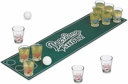 Relaxdays Mini Beer Pong, zestaw do zabawy alkoholowej