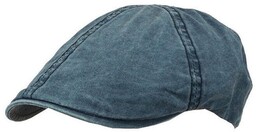Granatowy Letni Męski Kaszkiet, Przewiewny, Wakacyjny -Pako Jeans-