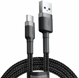Baseus Kabel USB-C 3A 1M grey black